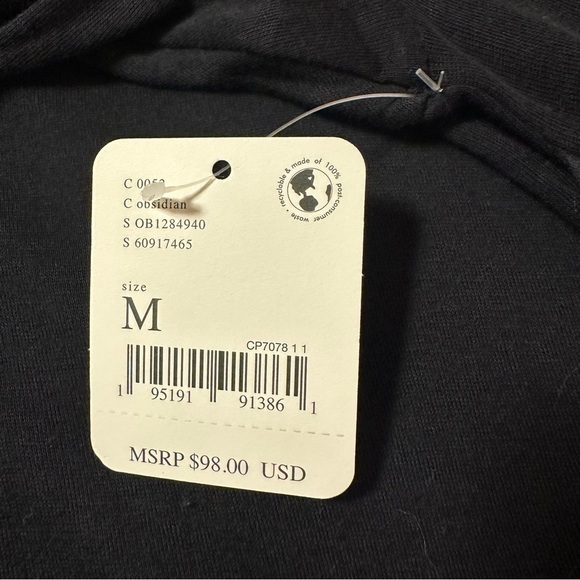 Free People Tiered Long Sleeve Oversized Deep Scoop Sunseeker Maxi T Dress Black - Picture 13 of 16